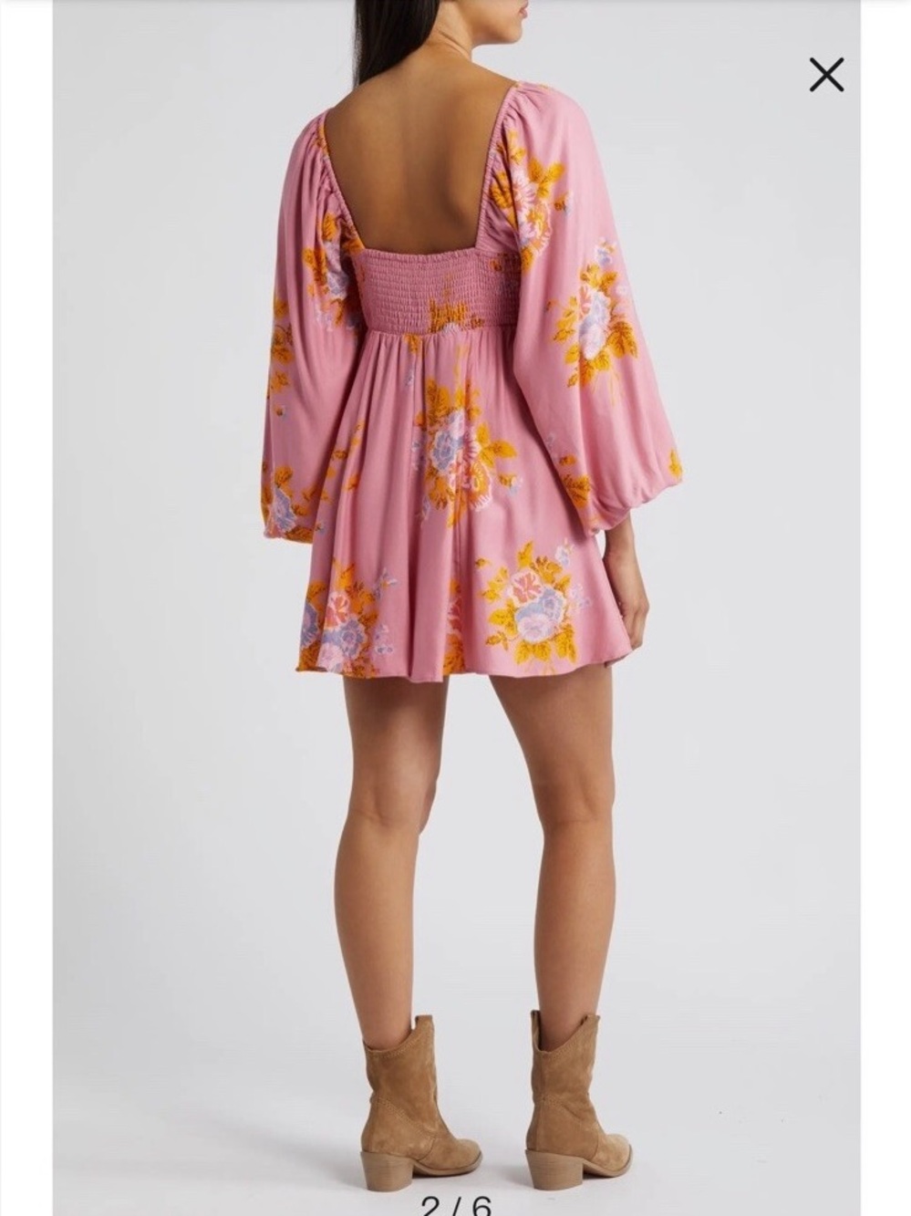 FREE PEOPLE Francesca Floral Mini Dress - Picture 5 of 6